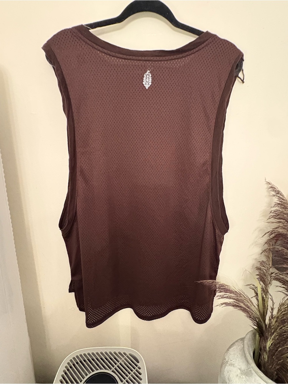 Free People NWT Women's Brown Mesh Sleeveless Top